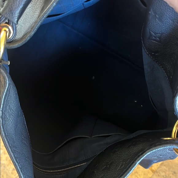 🌸HP🌸Louis Vuitton empreinte leather artsy MM Blue Designer Tote Bag - Picture 10 of 13